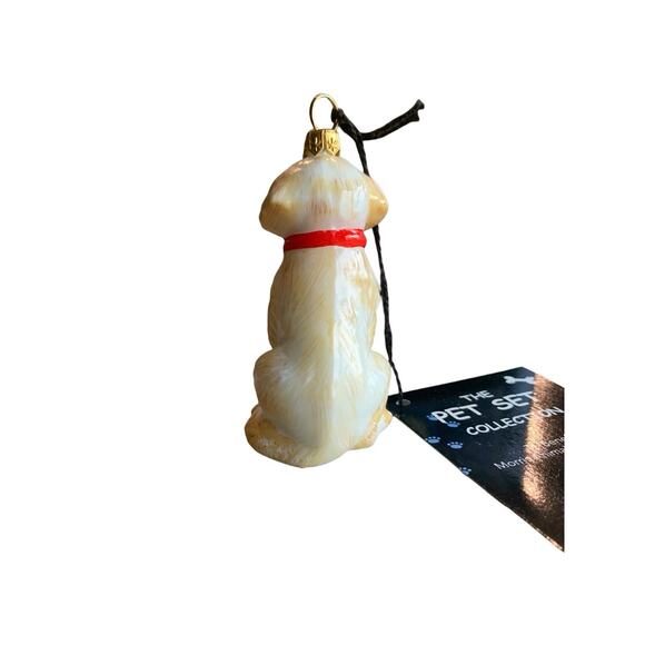 Joy To The World Golden Retriever Dog Puppy Handcrafted Christmas Ornament Box - Picture 4 of 9